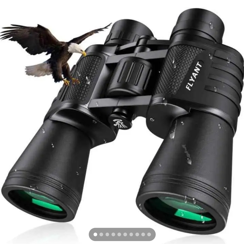 Flyant Black Binoculars with Green Lenses